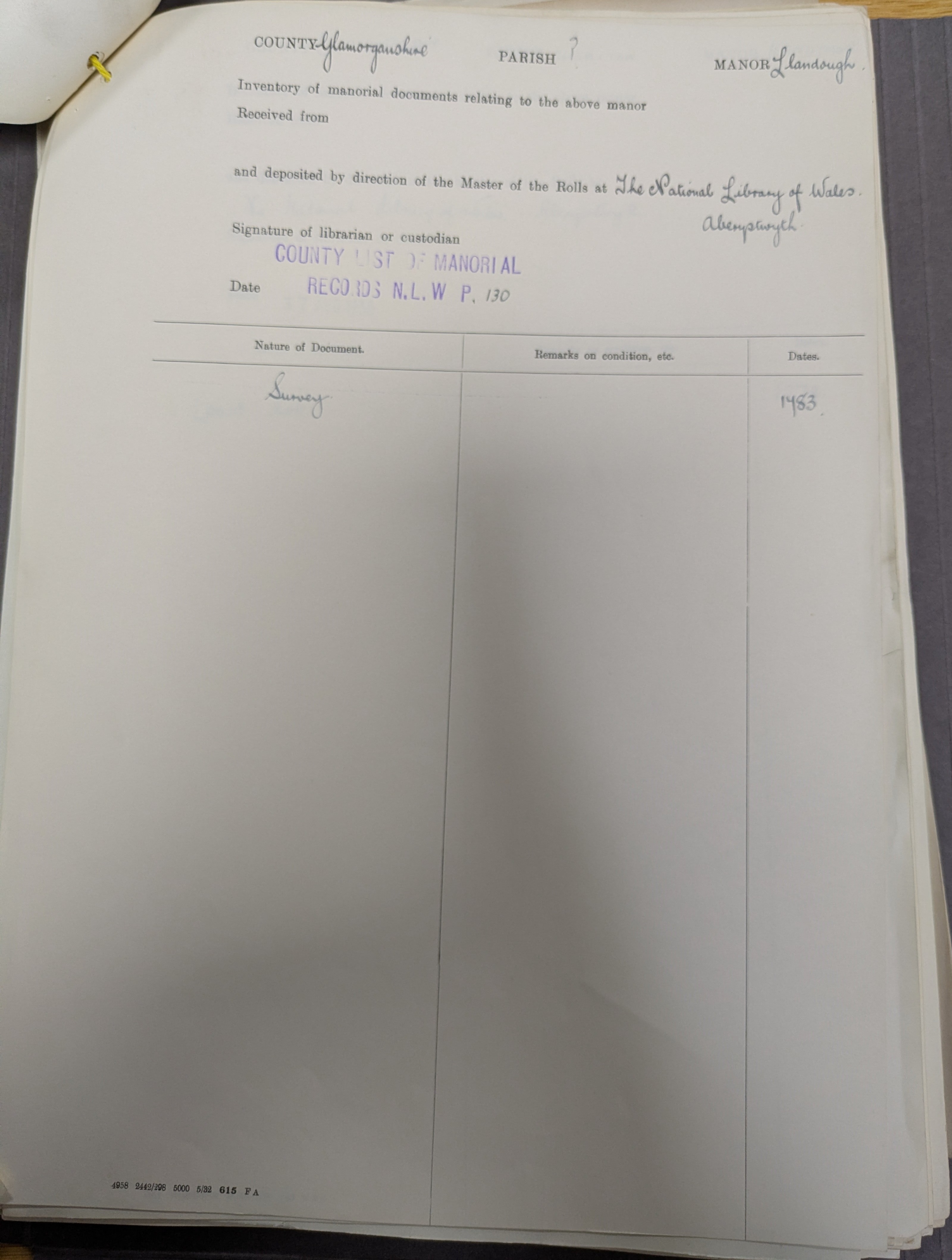 Land registry record page