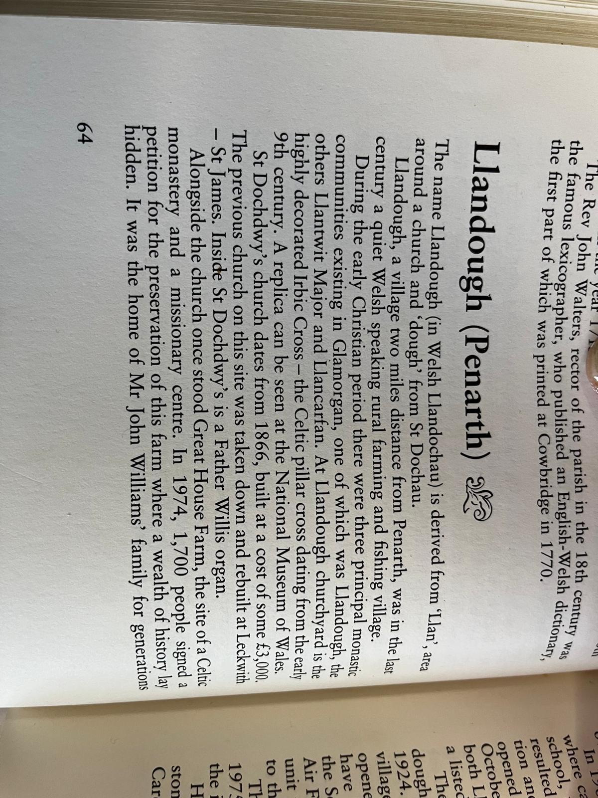 Book page: Llandough (Penarth)